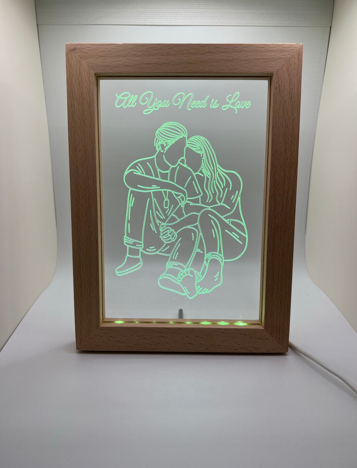 Custom Couple Line Art LED Night Light